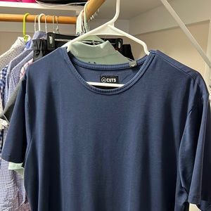 Cuts elongated pyca navy t shirt
